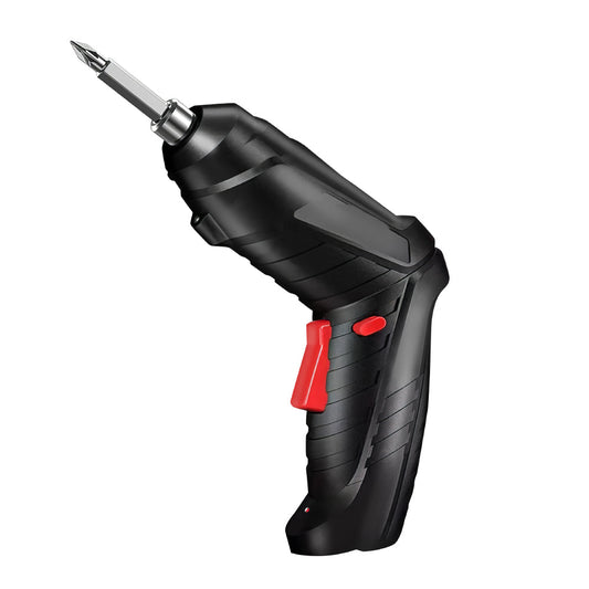 Electric Screwdriver Set with LED Light and Dual Position Handle