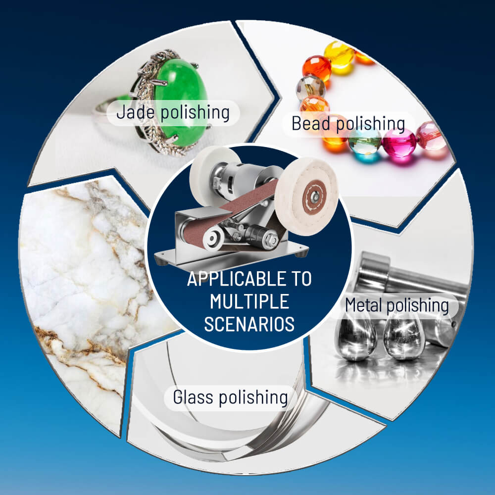 Mini Belt Sander – 7-Speed Adjustable Electric Belt Sander for Wood, Metal & Knife Making