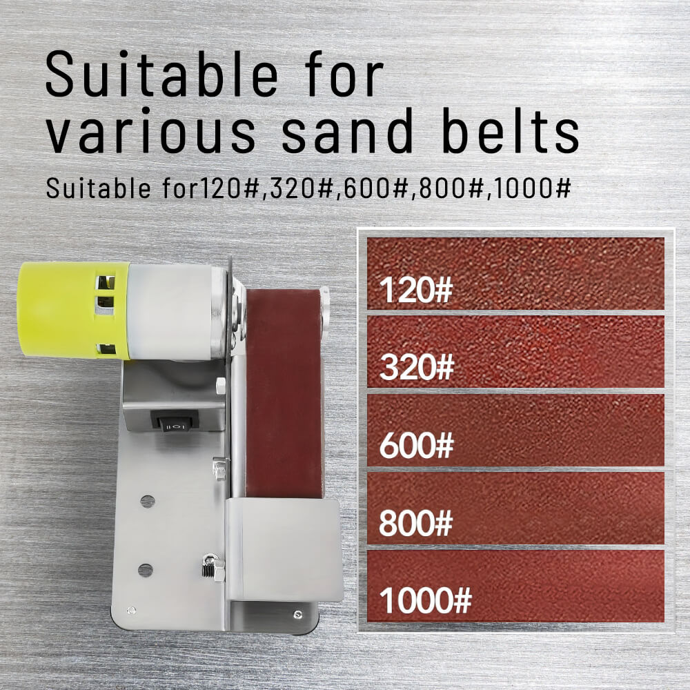 Mini Belt Sander – 7-Speed Adjustable Electric Belt Sander for Wood, Metal & Knife Making