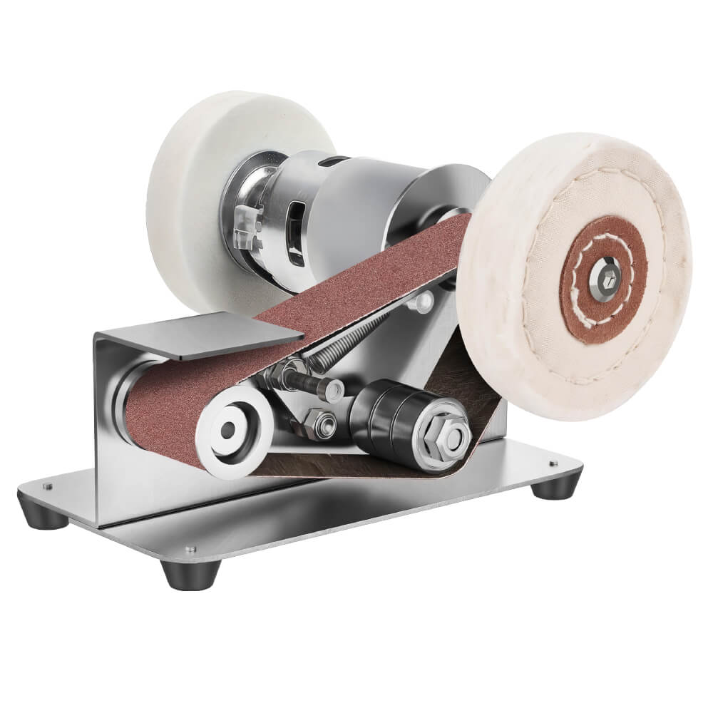 Mini Belt Sander – 7-Speed Adjustable Electric Belt Sander for Wood, Metal & Knife Making