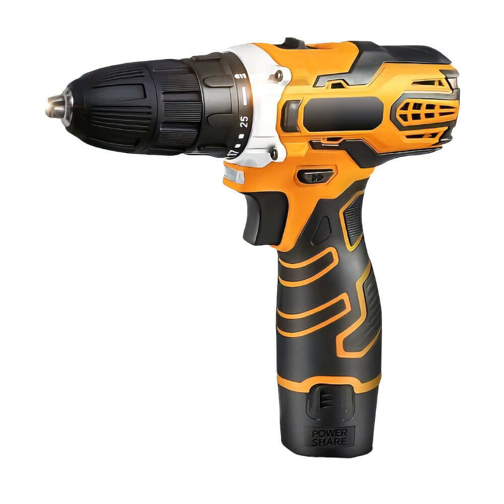 21V Cordless Impact Drill with 2-Speed Settings and Lithium Battery
